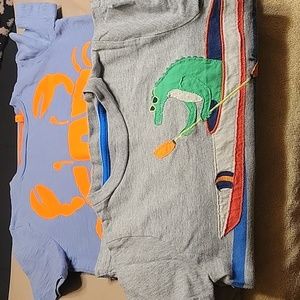 2 Mini Boden Boys Shirts size 5/6